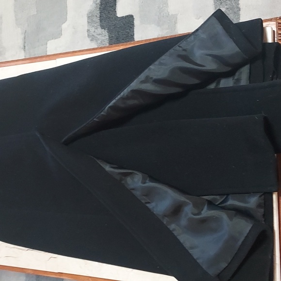 DKNY- TRENCH WRAP COAT-Size 10: Black - Picture 6 of 8